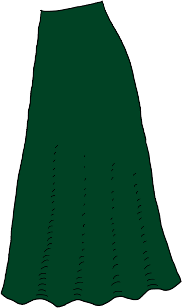 long green skirt